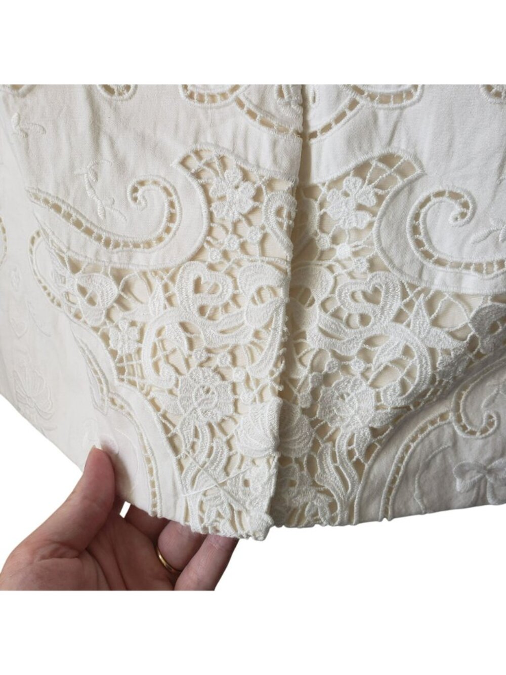 NEW LoveShackFancy Luara Cotton Doiley Lace Blazer Jacket White Bridal Coquette - Picture 14 of 16